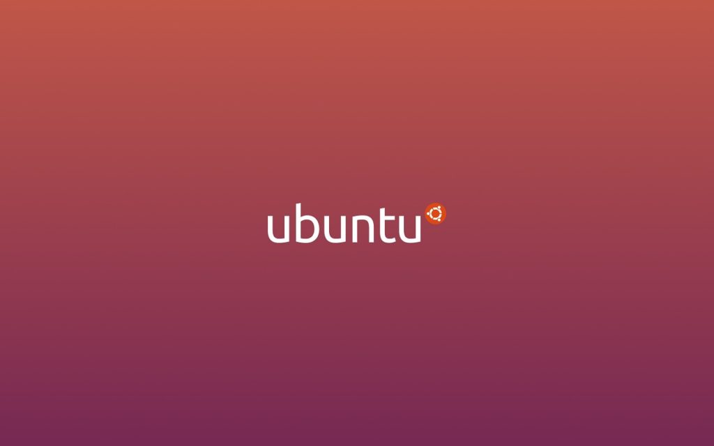 Le logo Ubuntu sur son fond d'écran