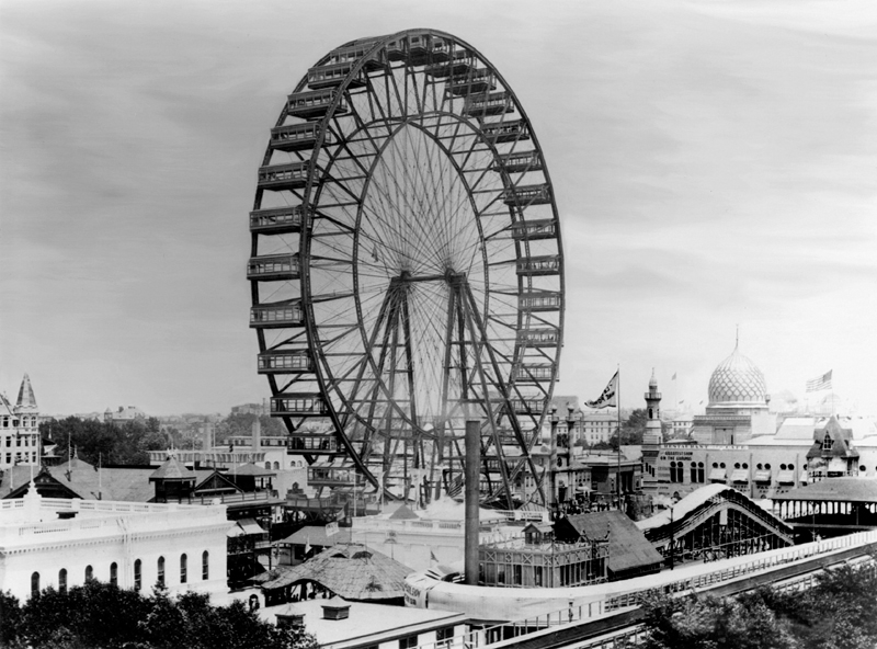 La grande roue, ou Ferris Wheel, de Chicago.