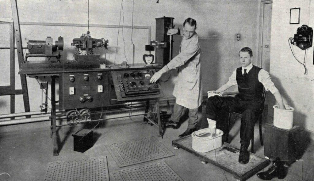 Un électrocardiogramme en 1916