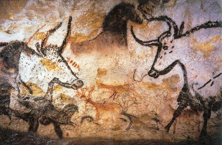 Une peinture de la grotte de Lascaux