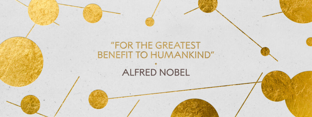 Capture d'écran de la page d'accueil du site du Prix Nobel