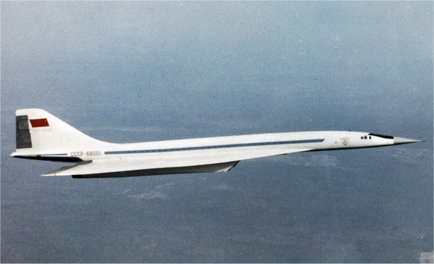 Le TU-144 en vol