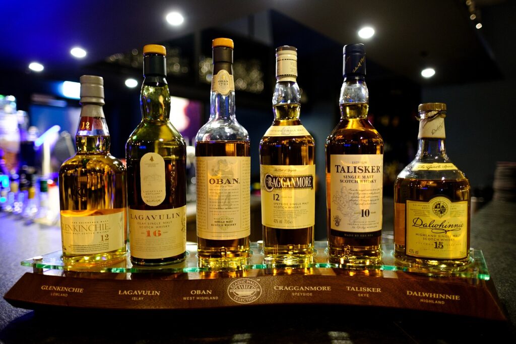 Une sélection de whiskys écossais