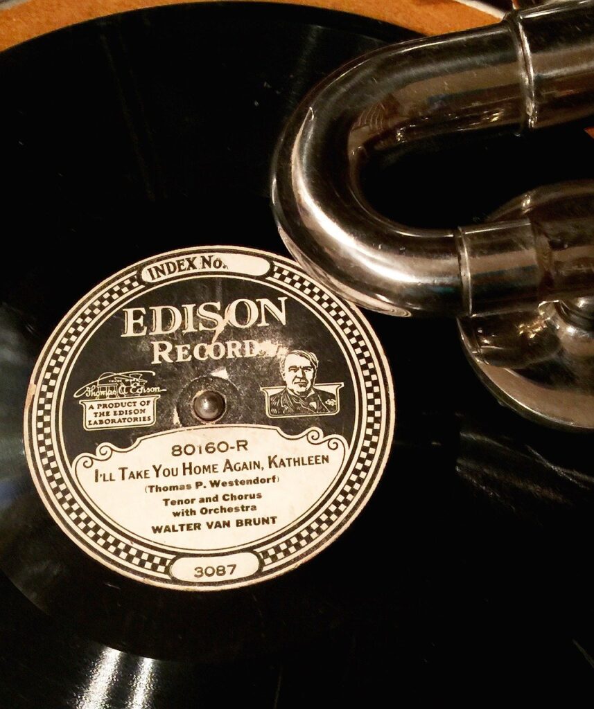 Un disque microsillon Edison