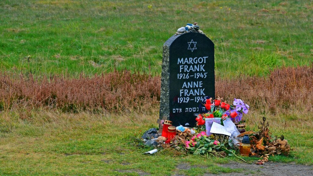 La tombe de Margot et Anne Frank