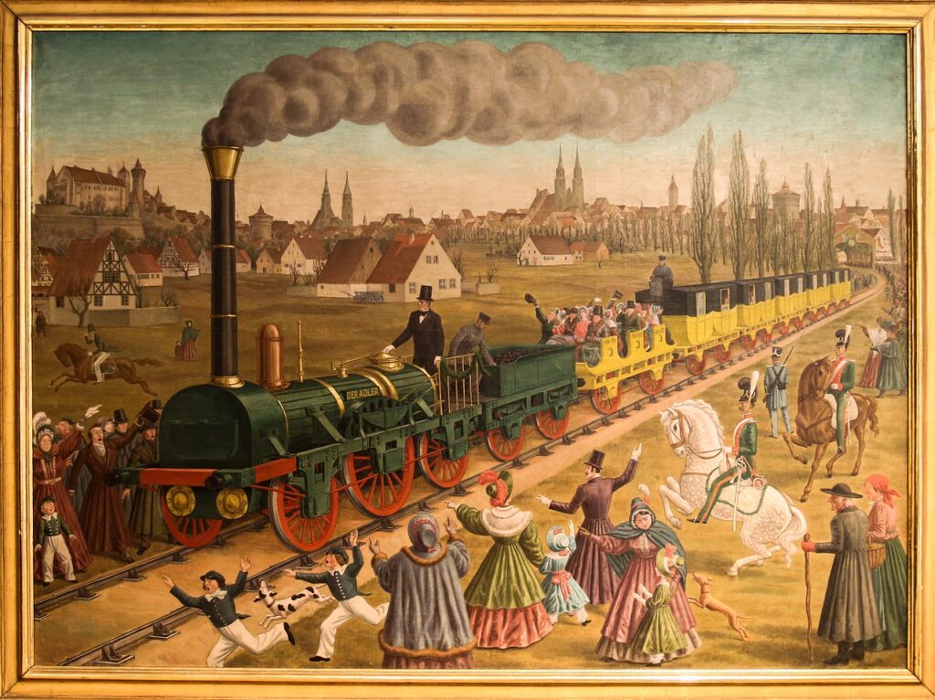 Une locomotive à vapeur