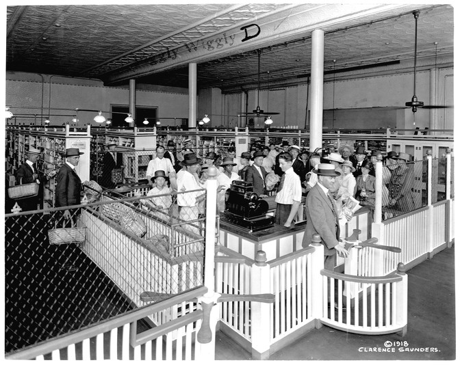 Le premier magasin Piggly Wiggly en 1918