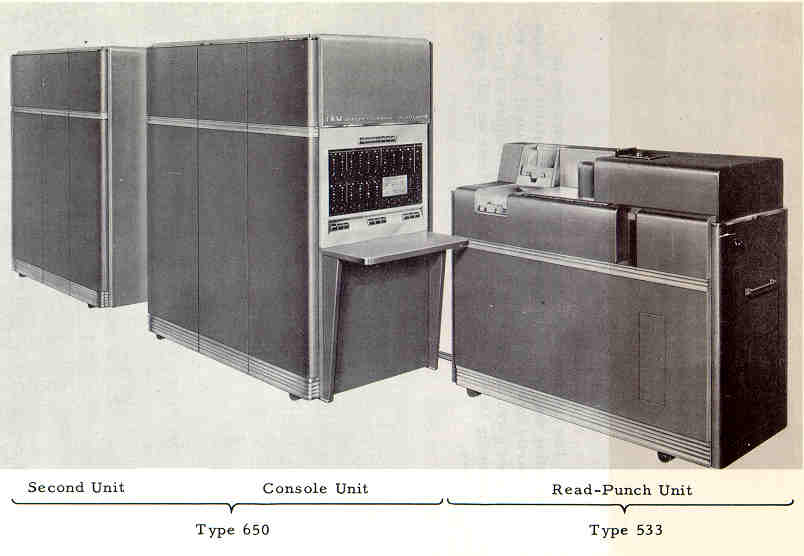 L'IBM 650 et le lecteur 533